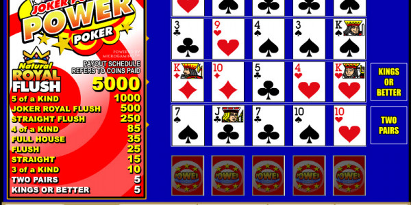 Joker Poker 4 Play Power Poker MCPcom Microgaming2