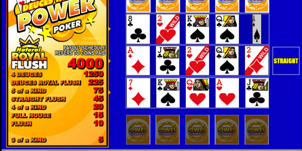 Deuces Wild 4 Play Power Poker MCPcom Microgaming3