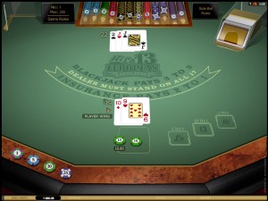 Hi Lo 13 European Blackjack Gold MCPcom Microgaming3