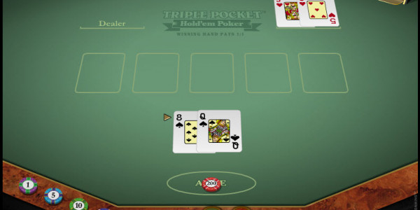 Triple Pocket Hold’em Poker MCPcom Microgaming3