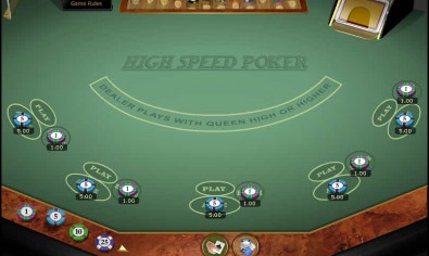 High Speed Poker MCPcom Microgaming
