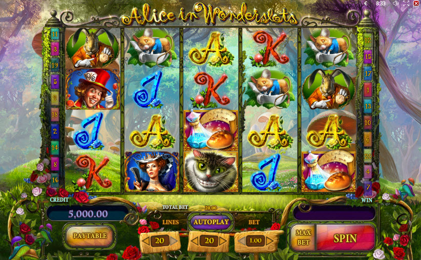 Alice in Wonderslots MCPcom Playson (Globotech)