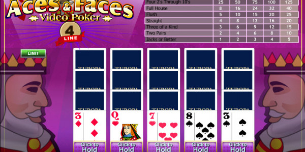 Aces And Faces 4-Line MCPcom Playtech2