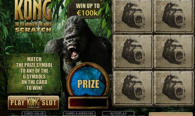 Kong: The Eighth Wonder Of The World Scratch MCPcom Playtech