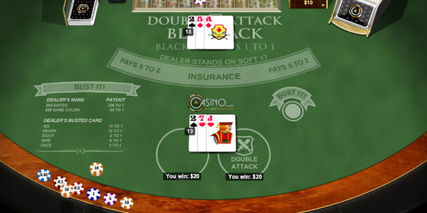 Double Attack Blackjack MCPcom Playtech3