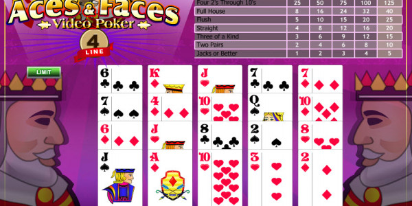 Aces And Faces 4-Line MCPcom Playtech3