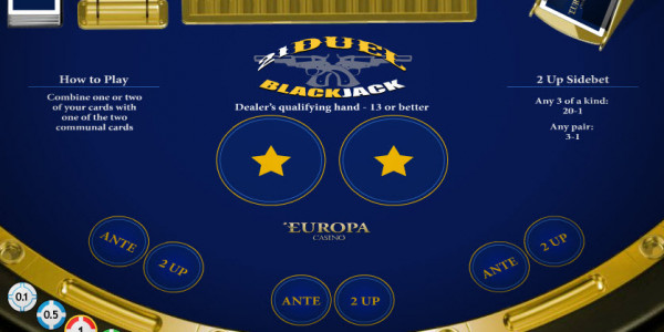 21 Duel Blackjack Multihand MCPcom Playtech