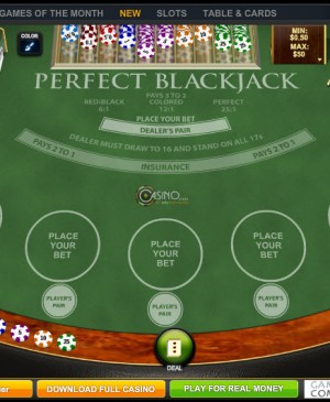 Perfect Blackjack MCPcom Playtech