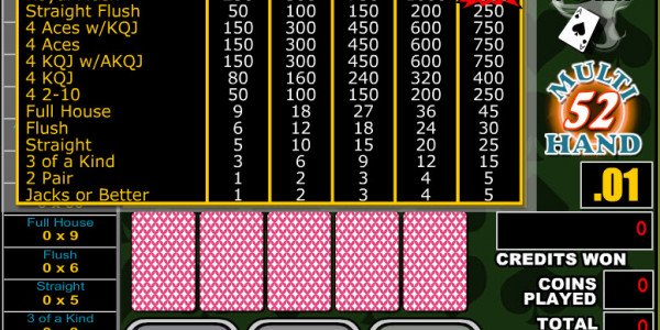 Double Double Jackpot Poker 52 Hands MCPcom RTG2