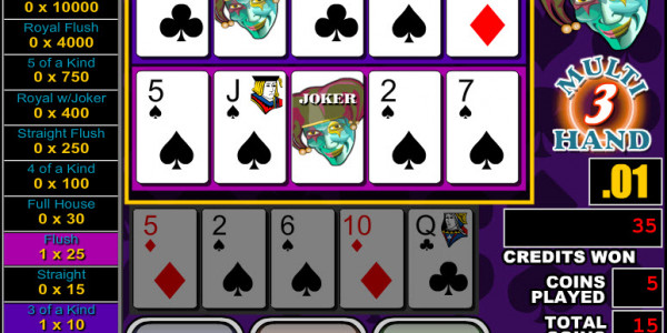 Joker Poker 3 Hands MCPcom RTG3