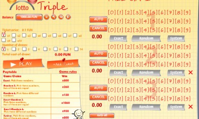 Lottery triple MCPcom SGS Universal