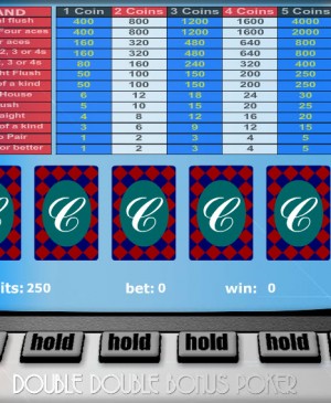Double Bonus Poker – 1 Hand MCPcom Gaming and Gambling
