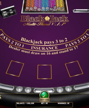 Blackjack Multi Hand Vip MCPcom iSoftBet