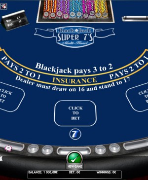 Blackjack Multihand Super Seven MCPcom iSoftBet