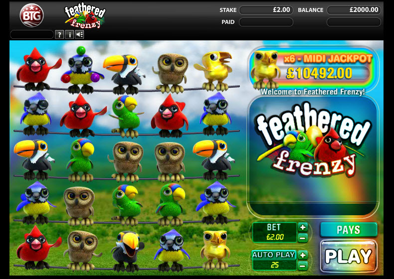 Feathered Frenzy Reactors MCPcom Big Time Gaming
