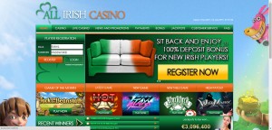 All Irish Casino MCPcom home