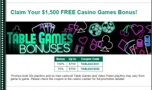 Uptown Aces Casino MCPcom bonus table