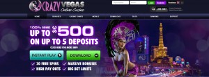 Crazy Vegas Casino MCPcom bonus