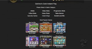 Davinci’s Gold Casino MCPcom games