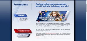 Play2win Casino MCPcom bonus