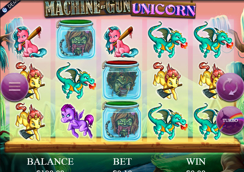 Machine Gun Unicorn Video slots by Genesis Gaming MCPcom