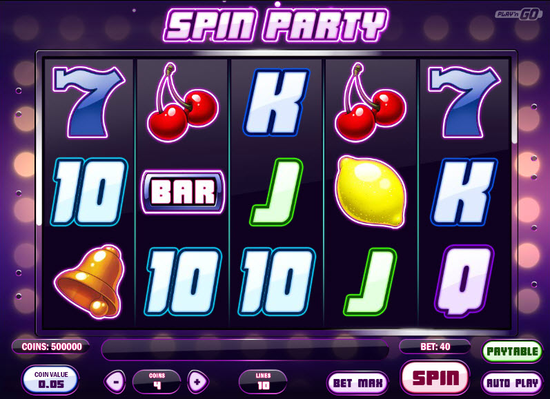 Spin Party Video Slots by Play'n GO MCPcom