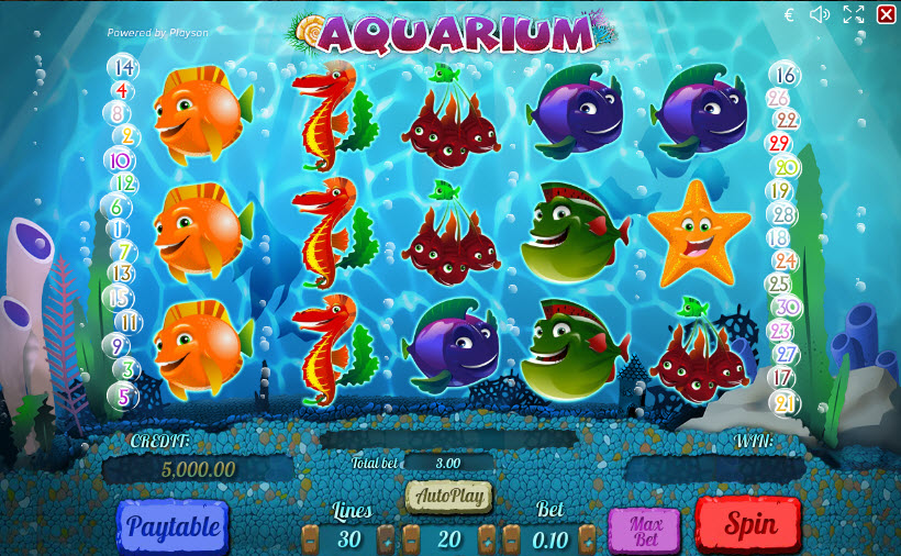 Аquarium Video Slots by Playson MCPcom