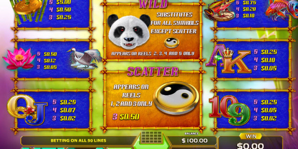 Fortune Panda Video Slots by GameArt MCPcom pay