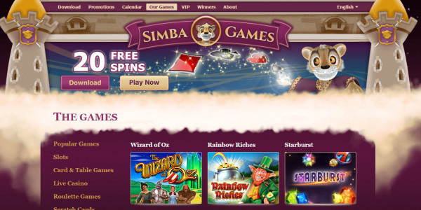 SimbaGames Casino MCPcom