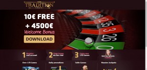 Tradition Casino MCPcom bonus