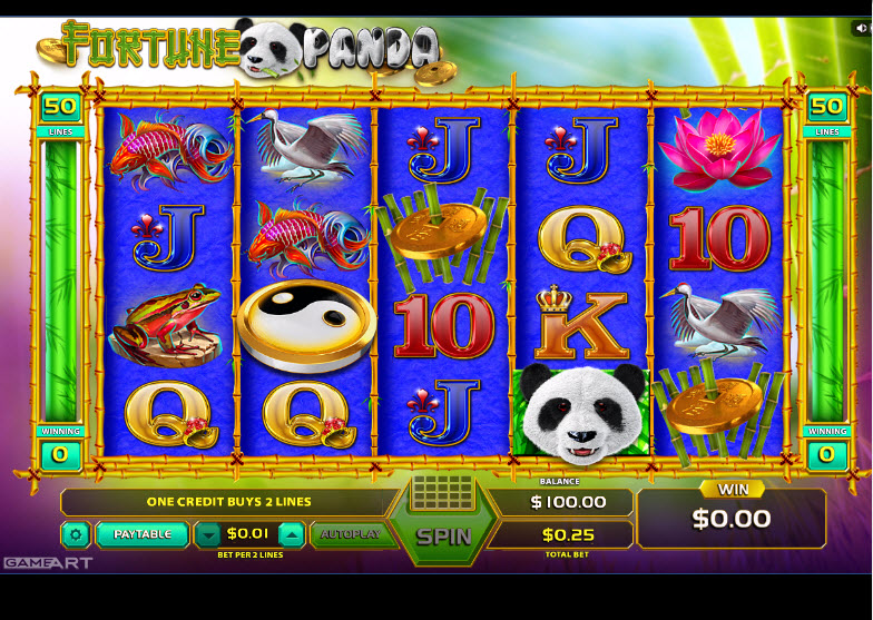 Fortune Panda Video Slots by GameArt MCPcom