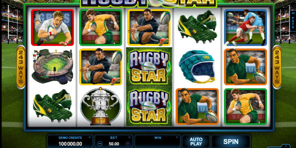 Rugby Star Video slots by Microgaming MCPcom