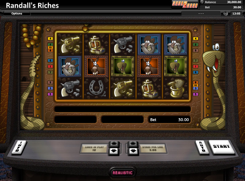 Randalls Riches Video Slots by Realistic Games MCPcom