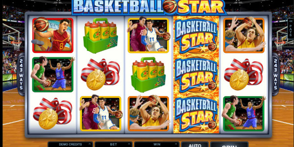 Basketball Star Video slots by Microgaming MCPcom