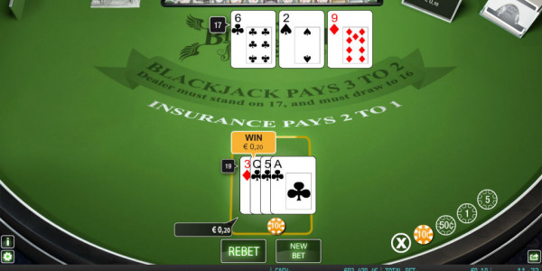 Blackjack single mcp wm win